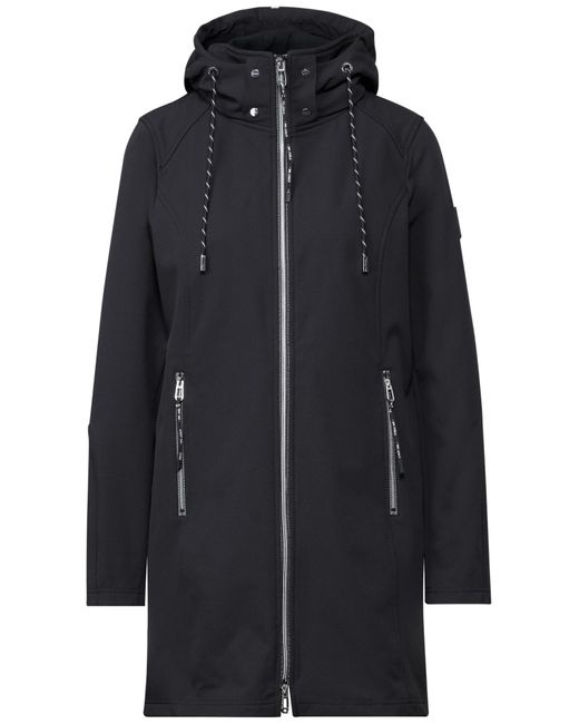 Street One Black Softshellmantel Mit Teflon