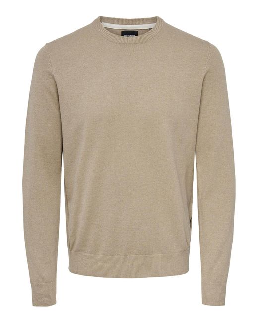 Only & Sons Only & sons pullover 're' in Natur für Herren | Lyst AT