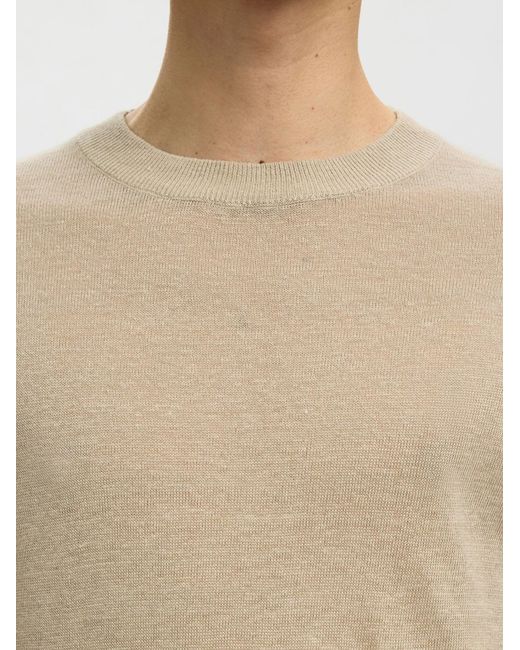 SELECTED Pullover in Natural für Herren