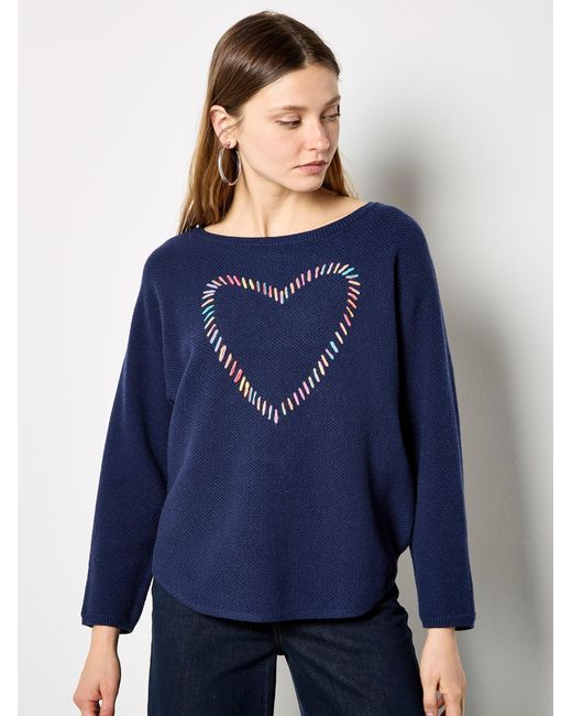 Apricot Blue Pullover