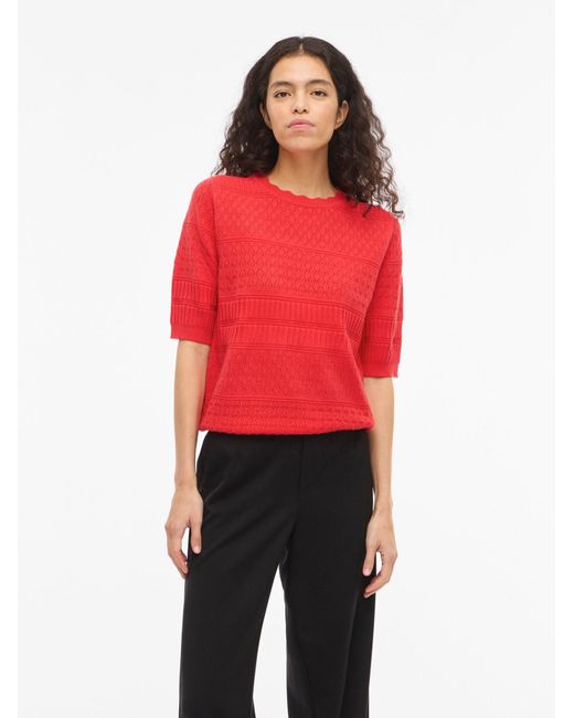 Vila Red Pullover Vimilos