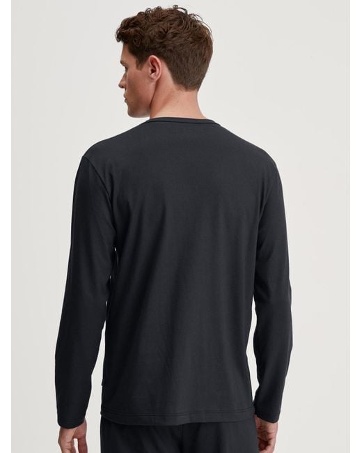 Calida Shirt Remix Basic Sleep in Black für Herren