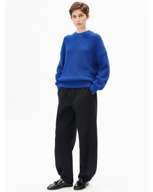 ARMEDANGELS Blue Strickpullover