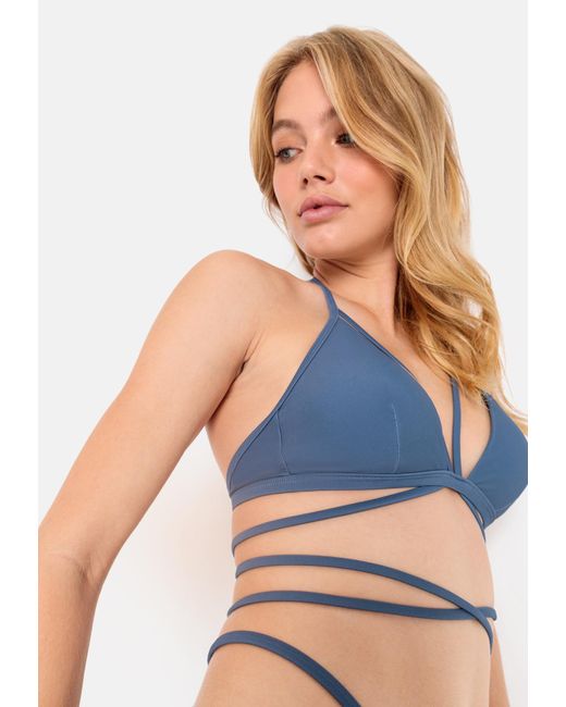 Lscn By Lascana Blue Bikinitop