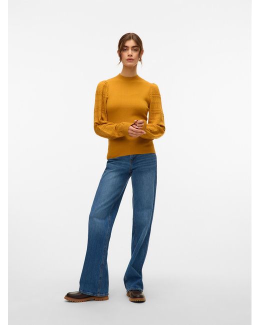 Vero Moda Yellow Pullover Vmnewlimone
