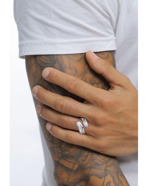 Kuzzoi Ring in White für Herren