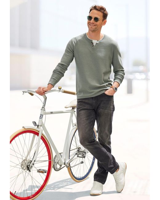 H.i.s. Pullover in Gray für Herren