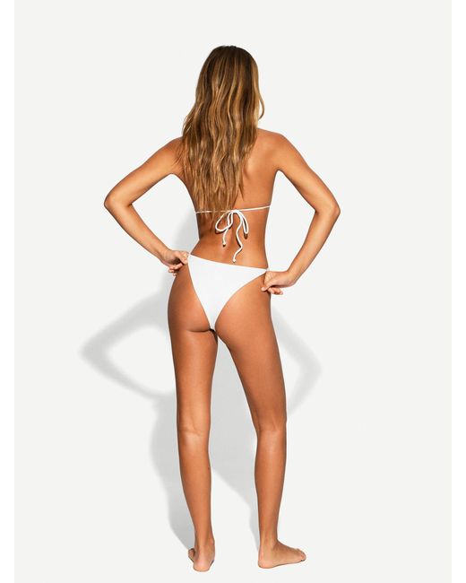 Bershka White Bikinihose