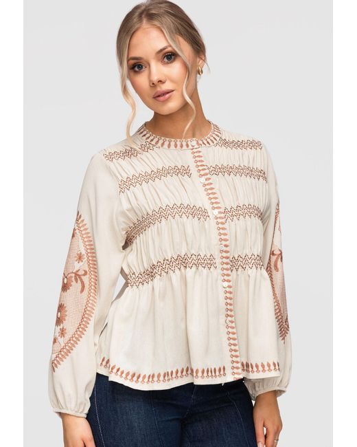 Ombre Natural Bluse