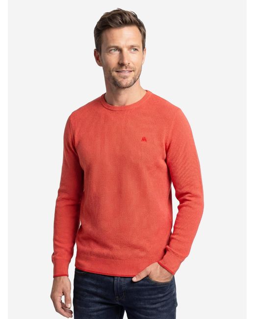 Lerros Pullover Basic in Red für Herren