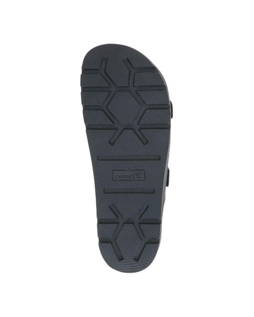 Caprice Black Pantolette