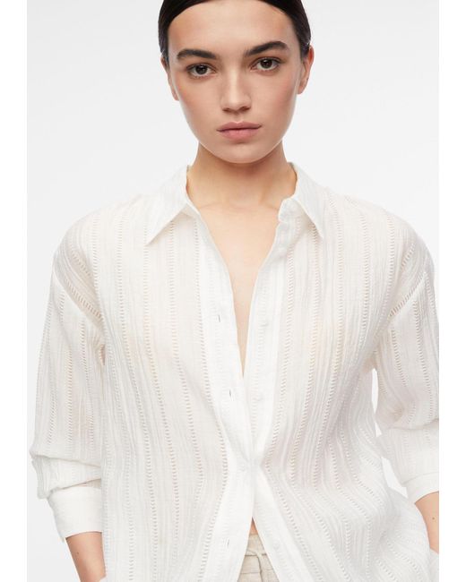 Comma, White Bluse