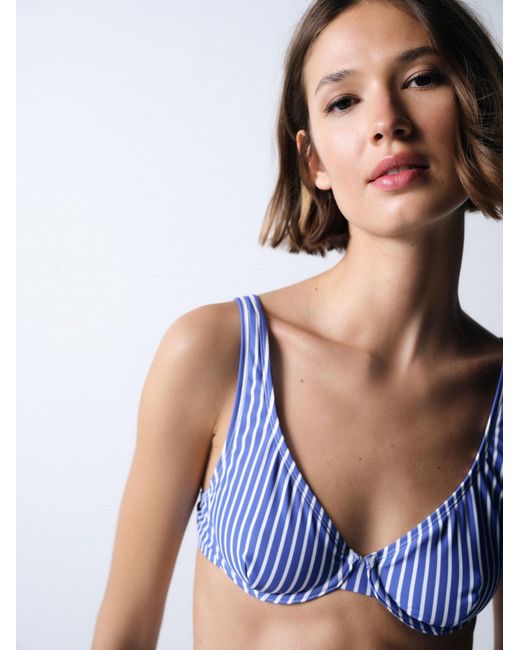 The Set Blue Bikinitop