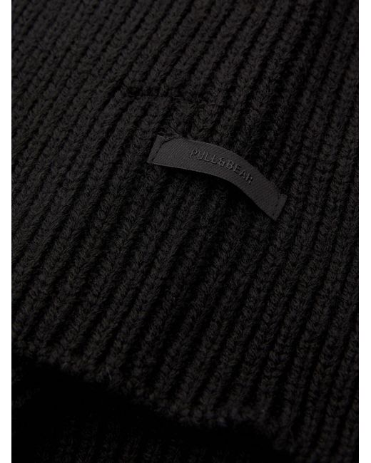 Pull&Bear Mütze in Black für Herren