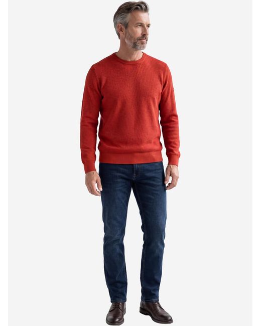 Redmond Pullover Basic in Red für Herren