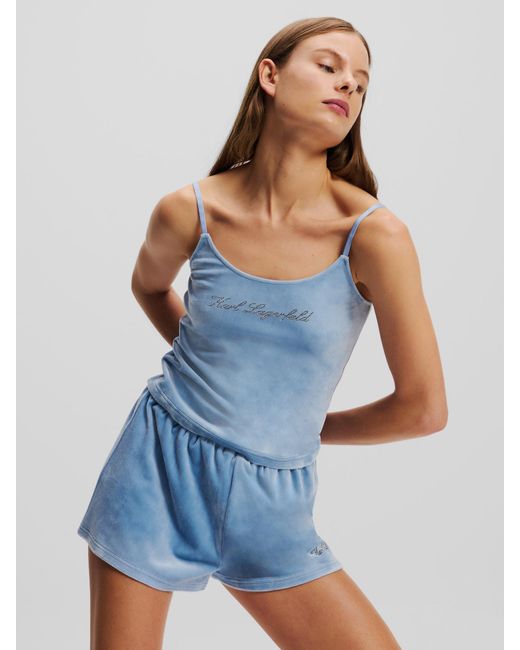 Karl Lagerfeld Blue Top