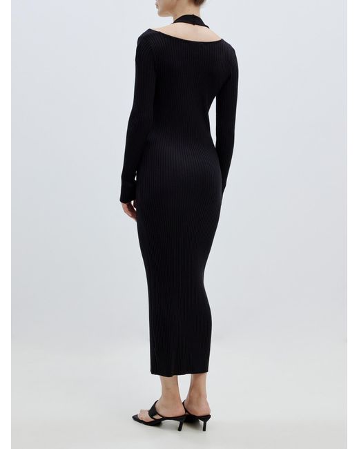 EDITED Black Strickkleid