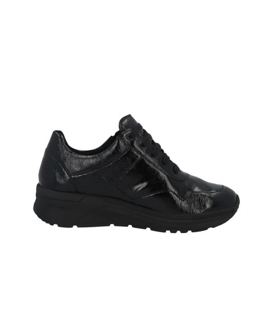 SOLIDUS Black Schnürschuh
