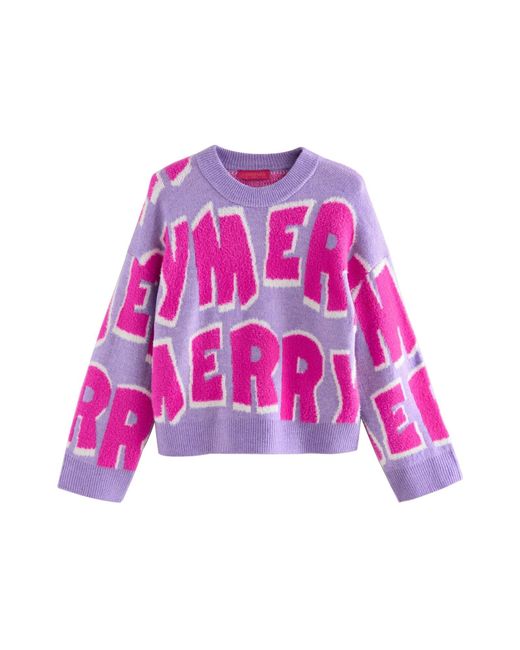 Next Pink Pullover Weihnachts