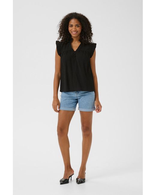 Kaffe Black Bluse 'Kaliany Via'