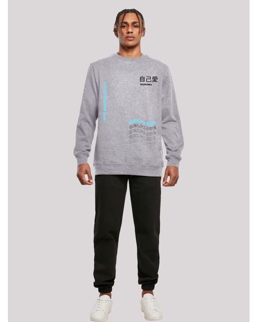 F4NT4STIC Sweatshirt Self Love in Gray für Herren