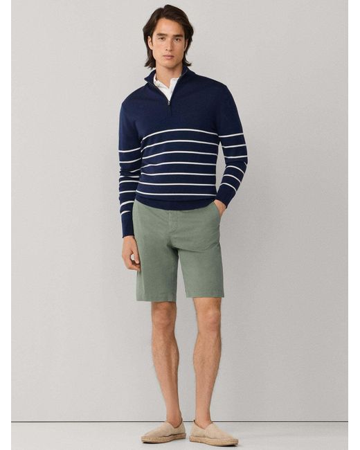 Hackett Pullover STRIPE HALF ZIP in Blue für Herren