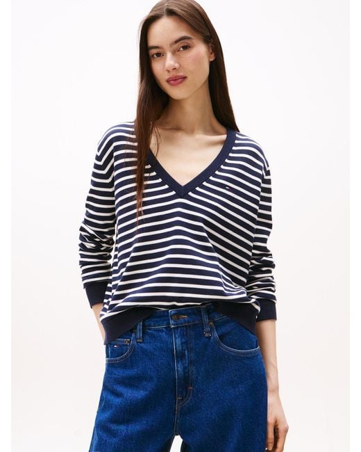 Tommy Hilfiger Blue Pullover Essential