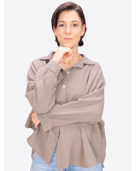 Seasons of April Gray Bluse Sasha