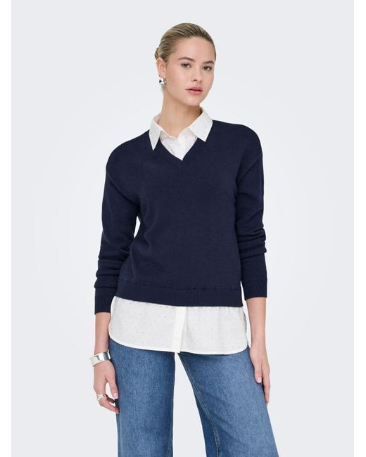 ONLY Blue Pullover Onldagmar