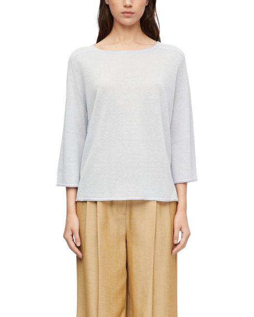 Comma, White Pullover
