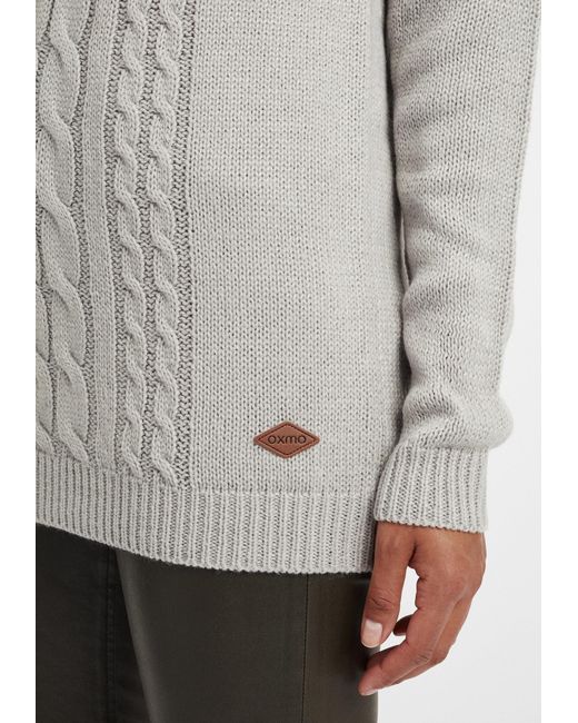 Oxmo Gray Pullover Cable