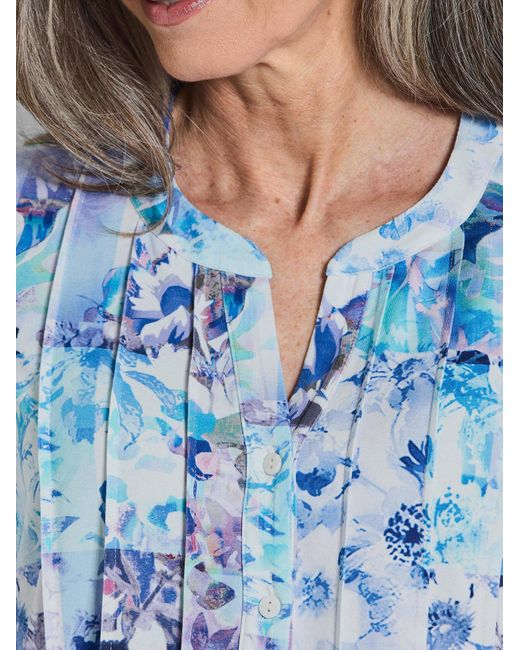 Goldner Blue Bluse