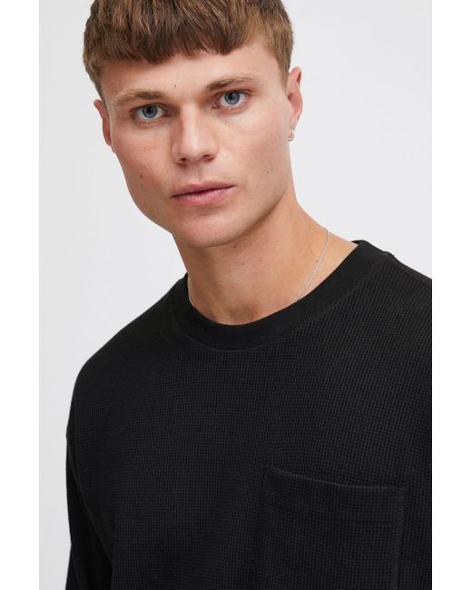 Solid Sweatshirt Halwest in Black für Herren