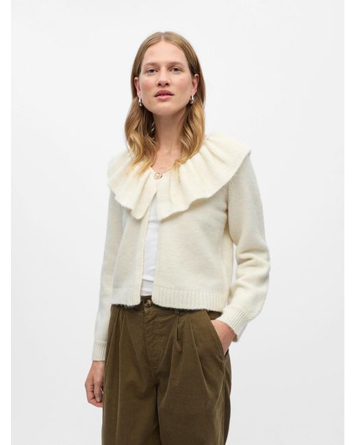 Object White Strickjacke Objdenisi