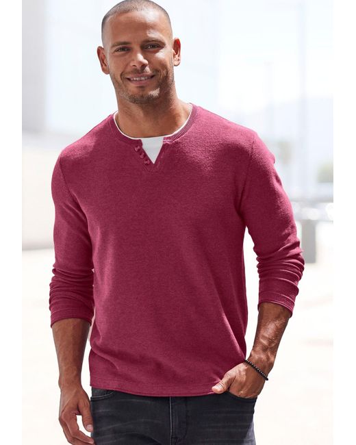 H.i.s. Pullover in Pink für Herren