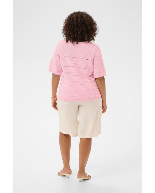 Kaffe Pink Strickpullover Kcmelia