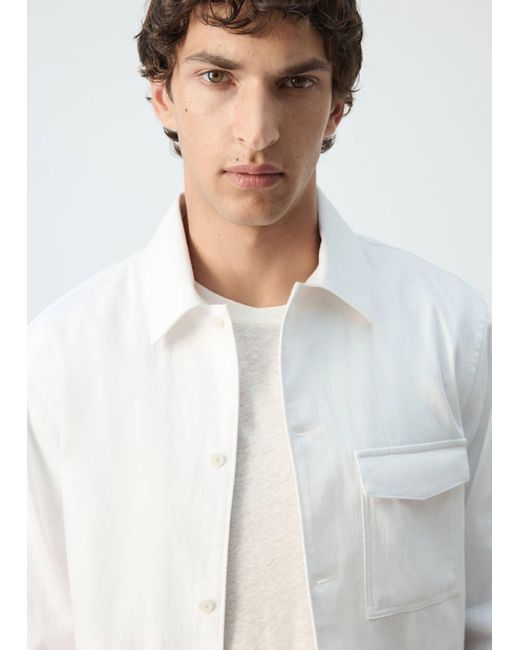 Mango Hemd Onyx in White für Herren