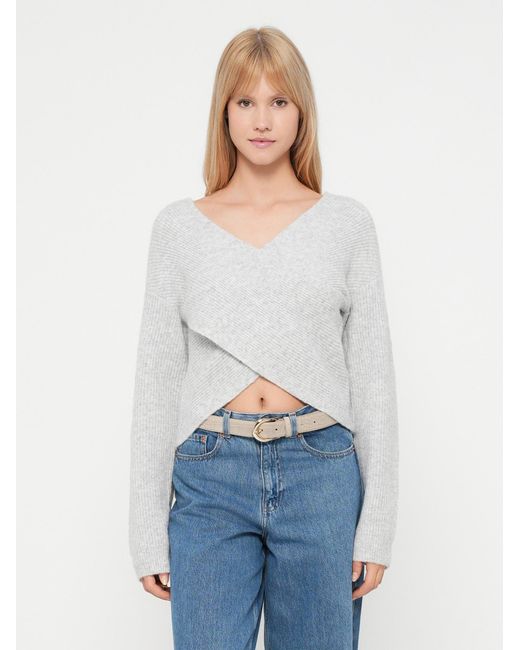 Pieces White Pullover Pcsilly