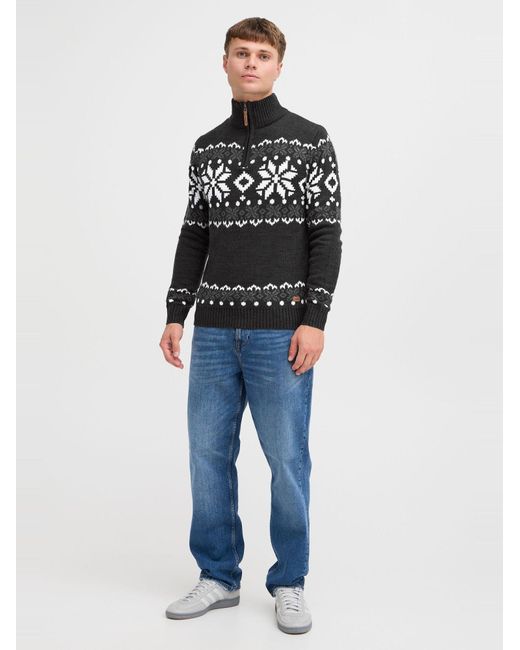 Solid Pullover Norwin in Black für Herren