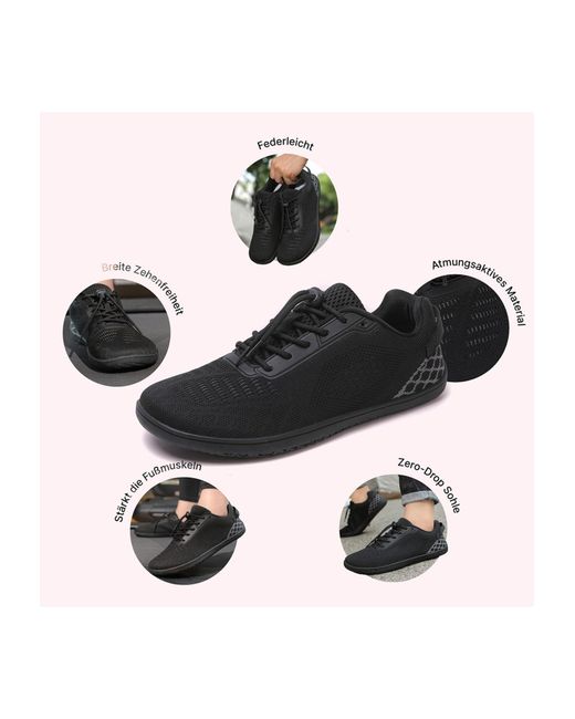 DOTALES Black Sneaker Low