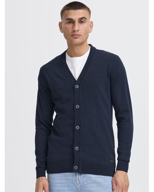 Solid Strickjacke Akalma in Blue für Herren