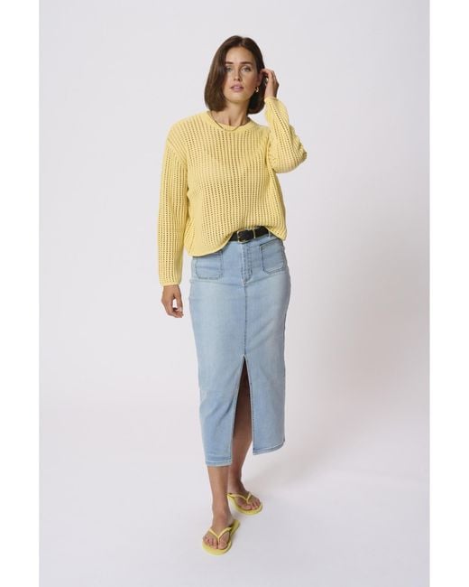 Kaffe Yellow Pullover 'Kasolar'