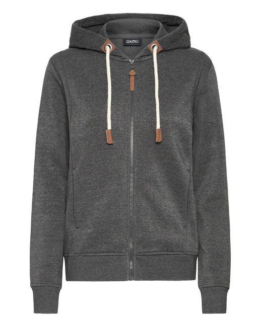 Oxmo Gray Kapuzensweatjacke Oxmille