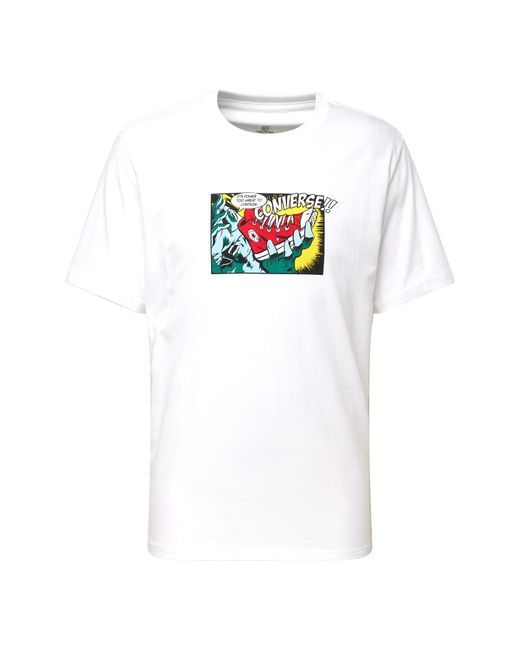 Converse T-shirt 'too great to contain' in White für Herren