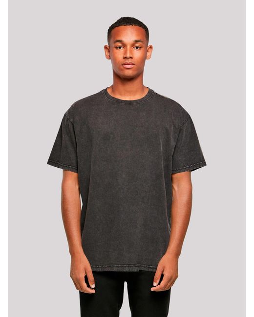 F4NT4STIC T-Shirt Escape Discover The World Town Train Station in Black für Herren