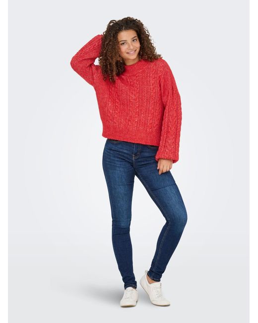 ONLY Red Pullover Onlida