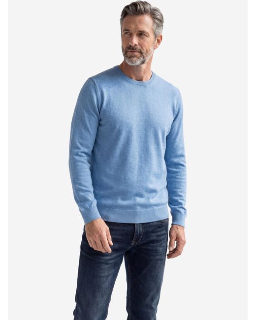Redmond Pullover Basic in Blue für Herren