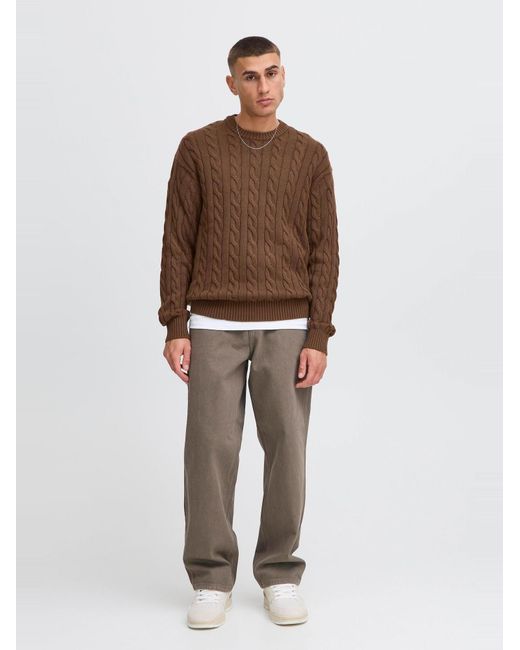 Solid Pullover Malcolm in Brown für Herren
