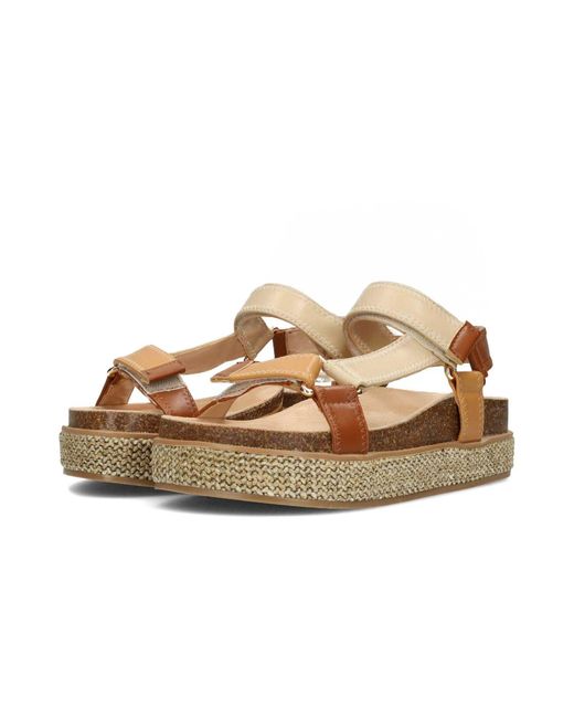 Posh By Poelman Brown Sandalen