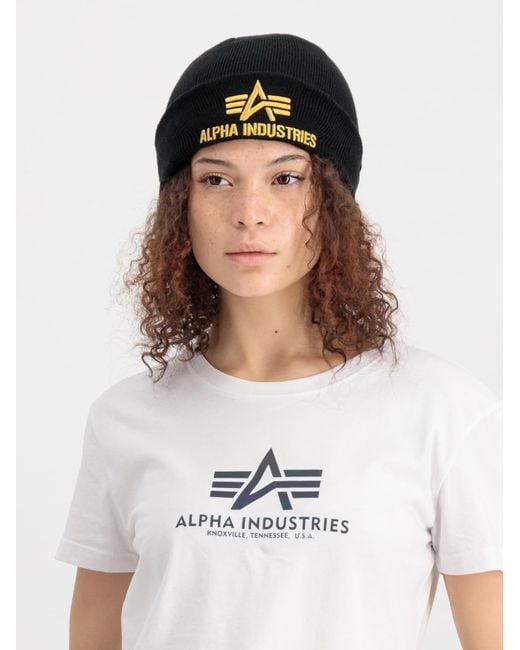 Alpha Industries Mütze in Black für Herren